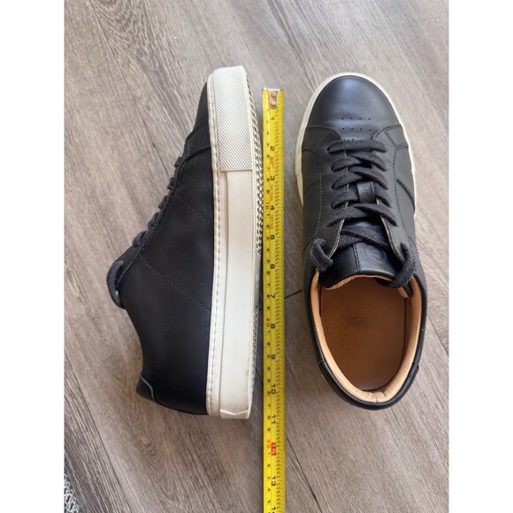 Greats Royale Nero Black Leather Sneakers Made In Italy Unisex US Size 8 EUR 38 - Picture 13 of 14
